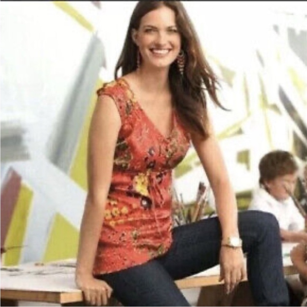 CAbi Art Teacher Wild Flower Tunic Size XS ( NWOT) - Picture 1 of 9